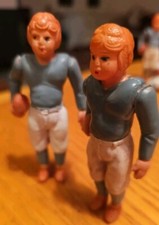 Vintage 2 Original 1940s Occupied Japan Celluloid 4.5" Football Players