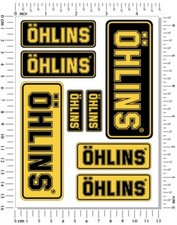 Ohlins Gabel Dämpfer Aufkleber Set Aprilia Ducati Kawasaki Grafiken Abziehbilder