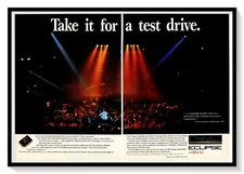 Eclipse EQS-1000 DSP Fujitsu Ten 2-Page Ad Vintage 1990 Magazine Advertisement