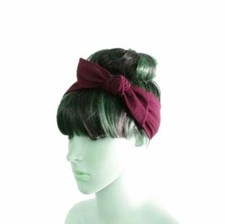 Light Burgundy Bow Headband. Bow Hairband. Handmade Head Wrap. Fashion Hair Wrap