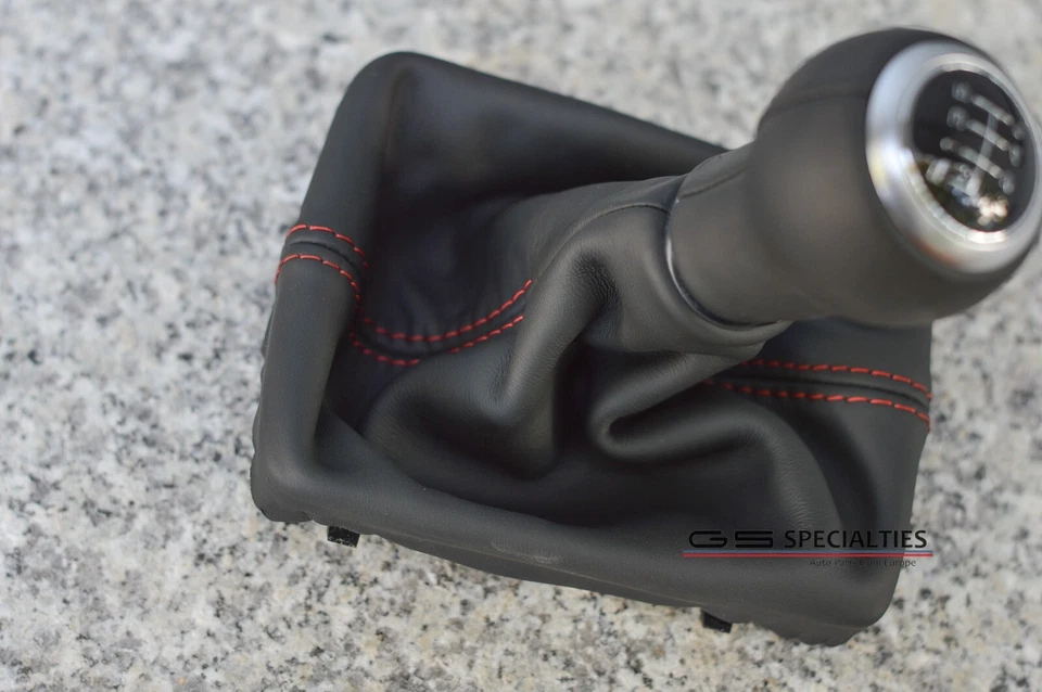 Audi A5 8T botão de câmbio de marchas ORIGINAL VERMELHO bota manual audi A4 B8 - 6 velocidades bastão - Imagem 4 de 4