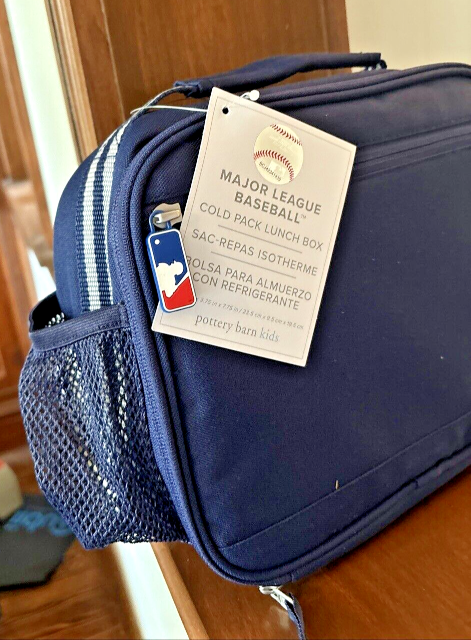 PONY Scuola Pottery Barn MLB BASEBALL LUNCH BOX + Borsa Sportiva Viaggio Ragazzo Disney ? .