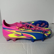 Puma Ultra Ultimate Energy FG/AG Pink / Blue Soccer Cleats 107540-01 Men's Sz 7