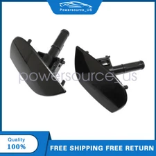 2x Fits Porsche Macan 2015-2018 Headlight Washer Nozzle With Cover Set