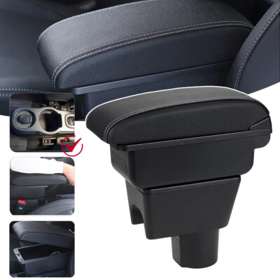   Mittelarmlehne Armlehne für Dacia Renault Duster I 2011-2015 PU-Leder Schwarz