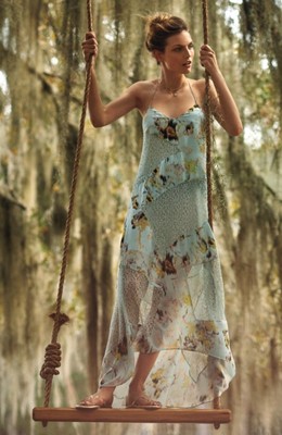 Anthropologie SB SACHIN BABI 6 Dress RAINFLOWER Lace Maxi Tiers 