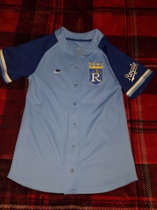 kc royals button up shirt