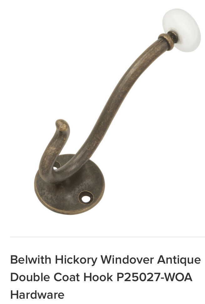 Hickory Hardware P25027-WOA Double Coat Hook 1