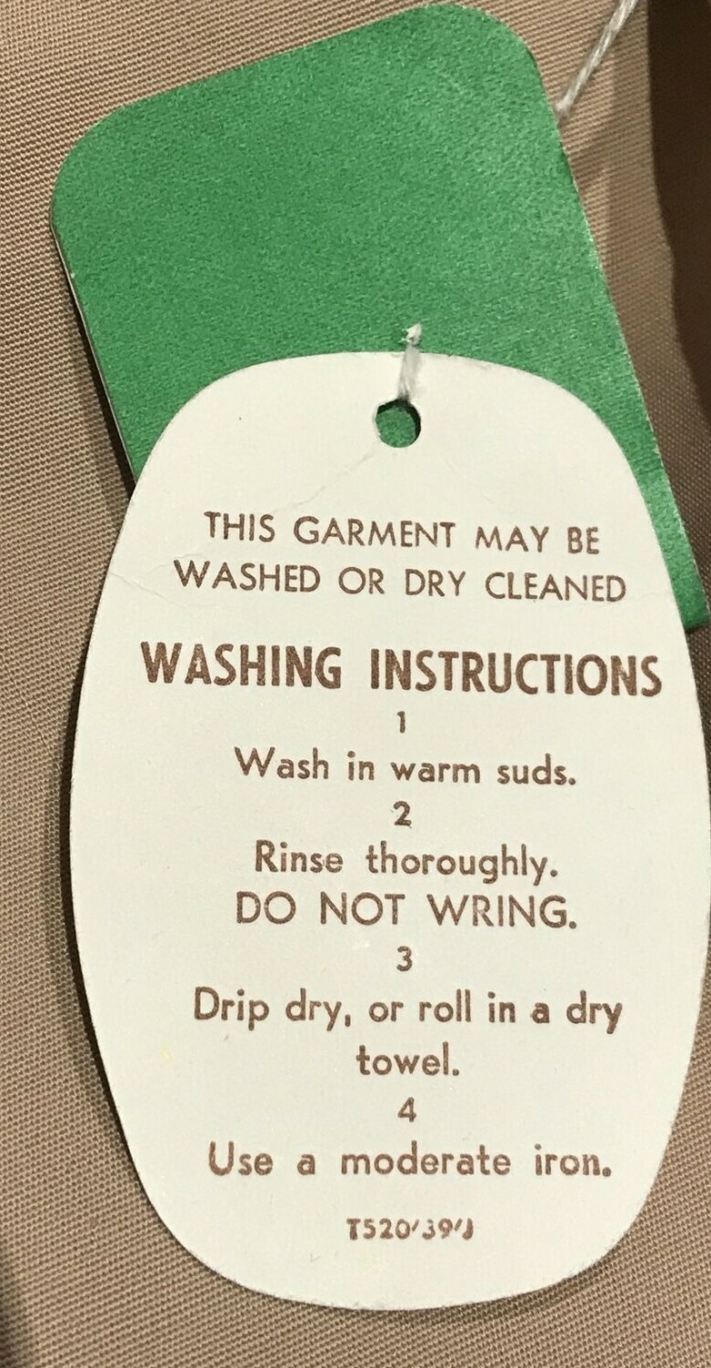 True Vintage 1950s St Michael Sailcloth Skirt with Button Trim, BNWT, 24" Waist 4