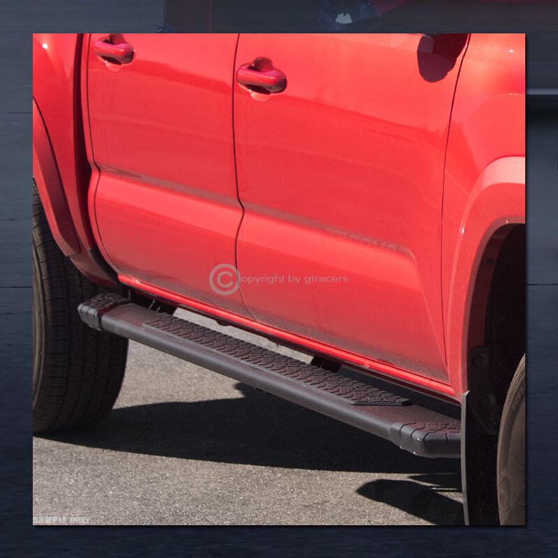 For 07-18 Chevy Silverado Crew 5 Matte Blk TI Aluminum Side Step