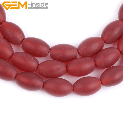 Natural Red Agate Crackle Spacer Beads for Jewelry Making 15" Rondelle Olivary - Picture 31 of 64