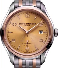 Baume & Mercier Clifton Men's Watch 18K Solid Gold Bezel MOA10352. MRSP $4,800 4