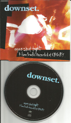 DOWNSET Eyes Shut tight w/ 4 RARE LIVE Trx PROMO DJ CD Single 1997 USA MECD125