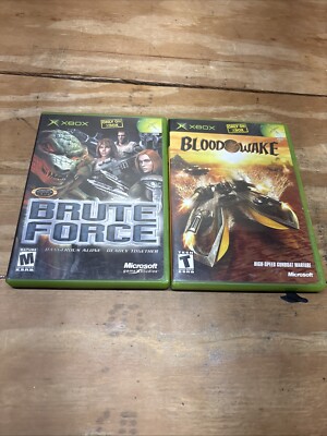 2 Only on XBOX Games Bundle Brute Force & Blood Wake CIB Tested Fast Shipping