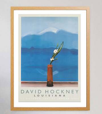 David Hockney - Mount Fuji and Flowers Original Vintage Poster | eBay