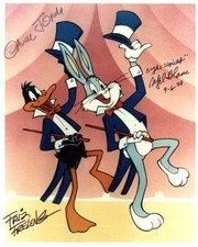Chuck Jones, Mel Blanc _ Friz Freleng Signed 8X10 Bugs Bunny Photo reprint