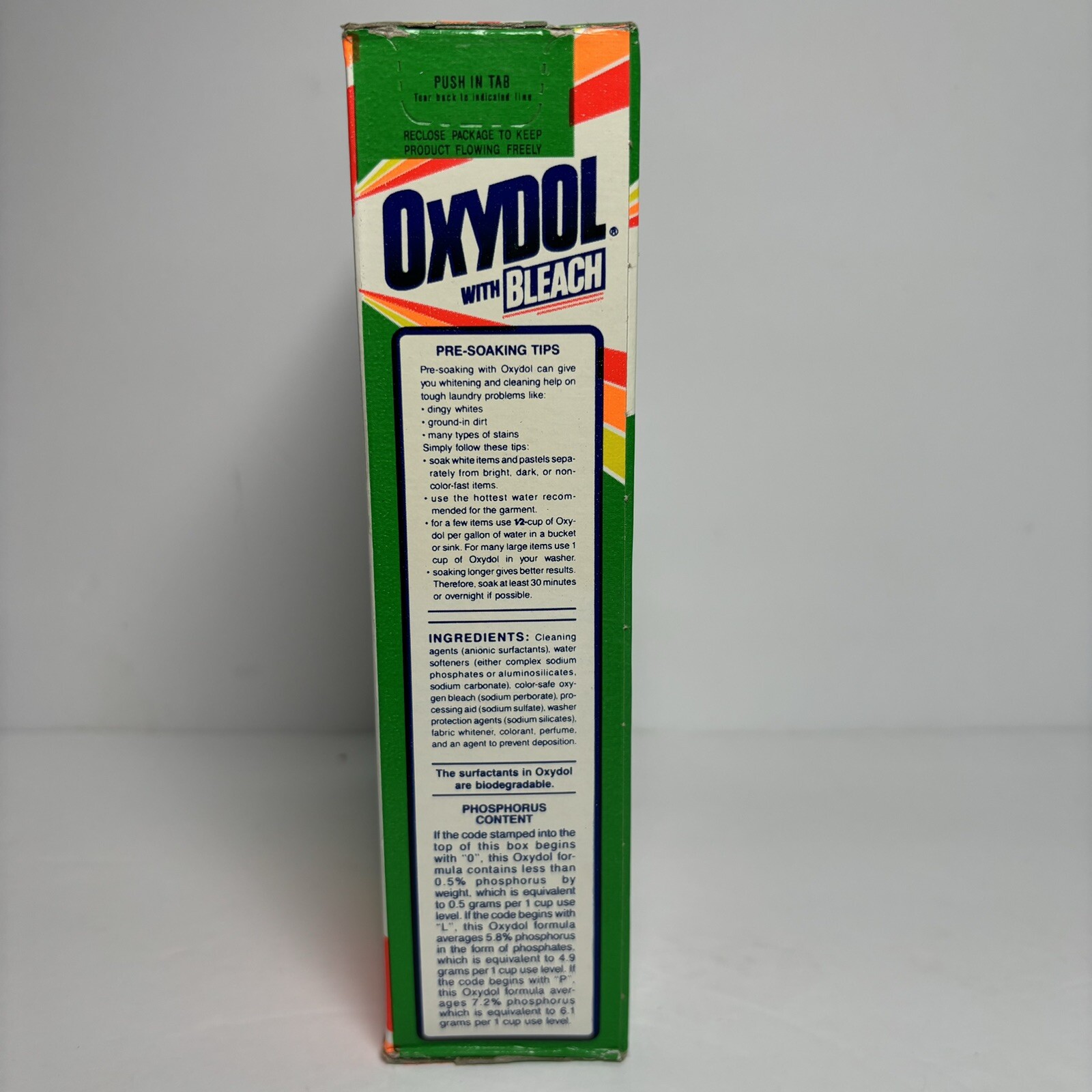 Sealed Oxydol Powder Laundry Detergent 67 Oz BRIGHT Colors Great Prop