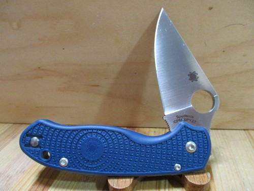 NIB Spyderco USA Para 3 FRN CPM SPY27 Folding Pocket Knife - C223PCBL - Picture 3 of 14