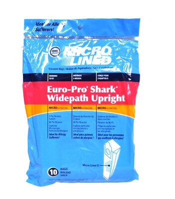 DVC Staubsaugerbeutel Für Euro-Pro Shark Widepath Aufrechte Staubsauger 471534