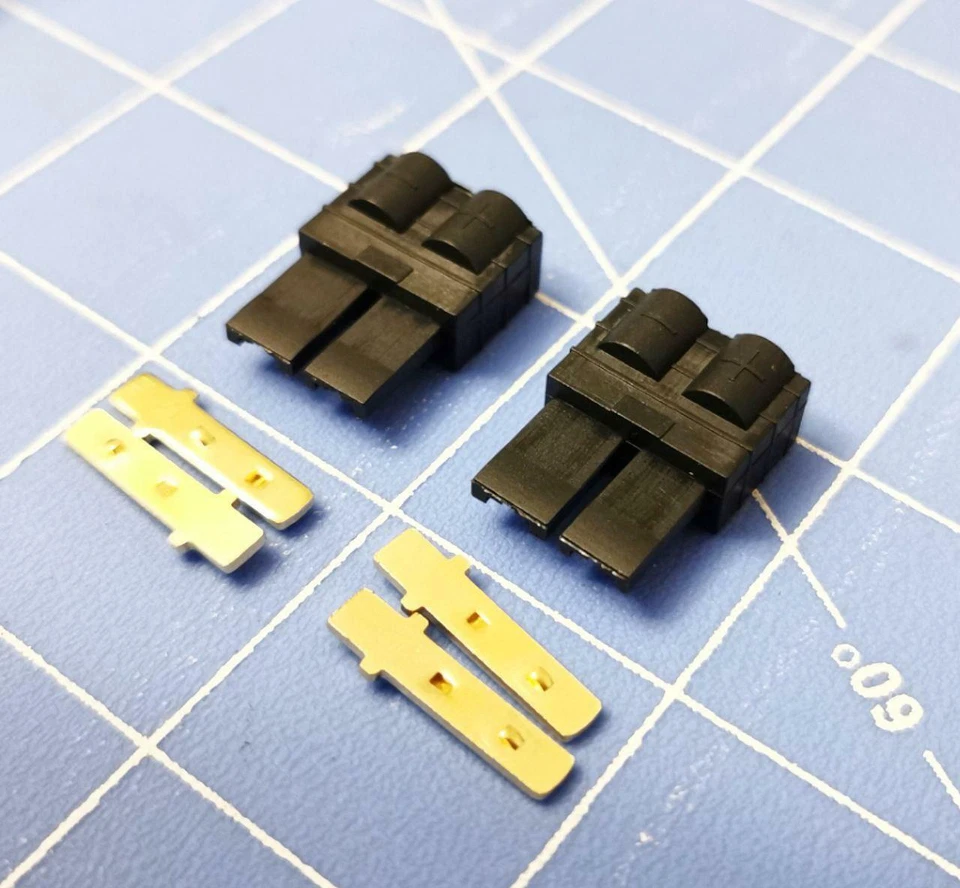 2 Male TRX CONNECTOR PLUG LIPO NIMH REV SLASH RALLY SUMMIT RC CAR US - Image 3 of 4