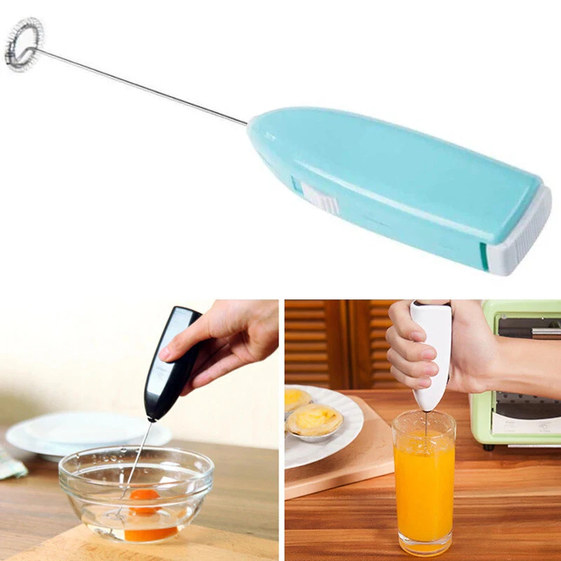 Milk Frother Coffee Cappuccino Creamer Beater Egg Whisk Mixer Frothy Blend Whisk