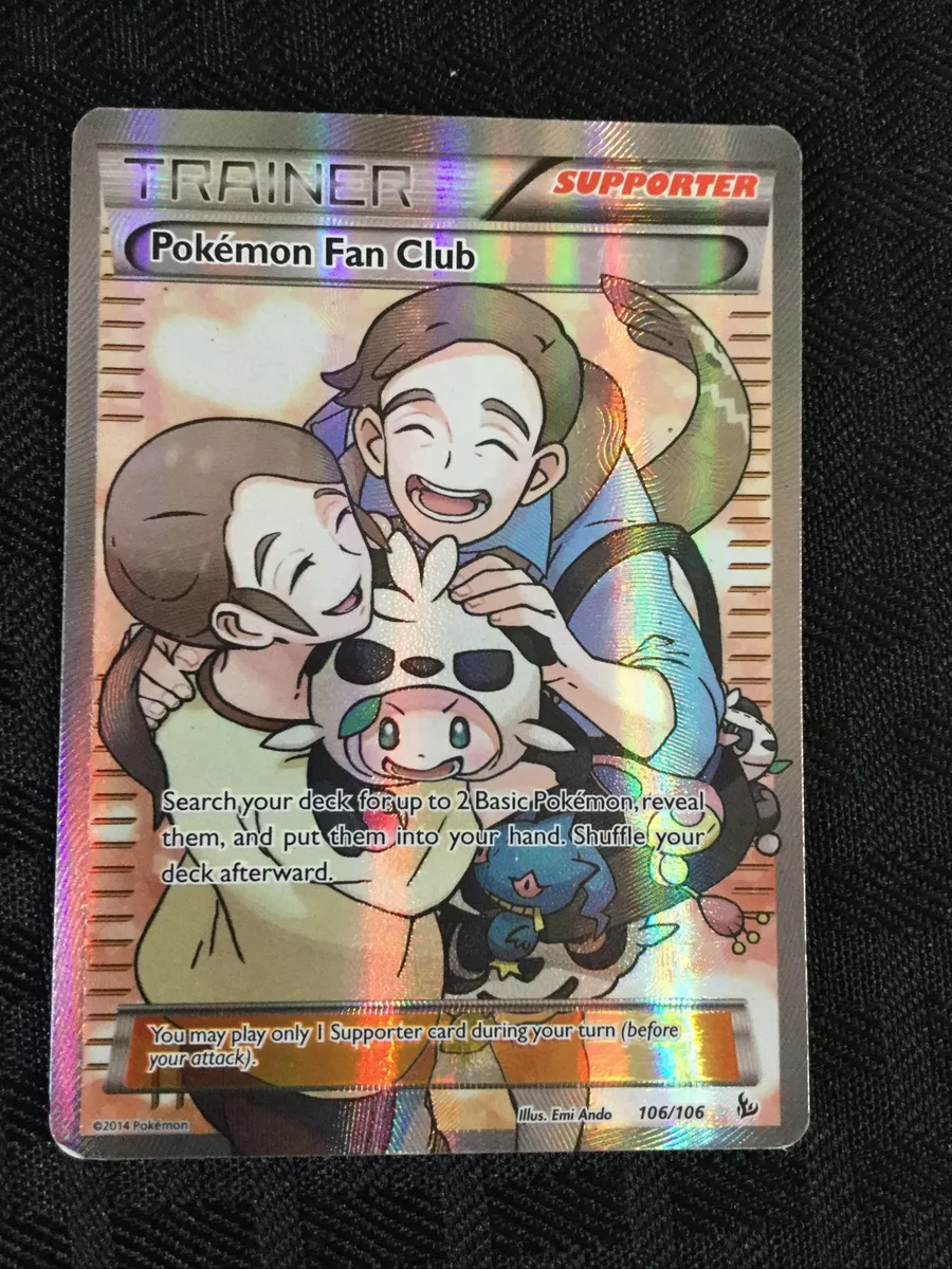 Pokémon TCG Pokemon Fan Club Flashfire 106/106 Holo Full Art for