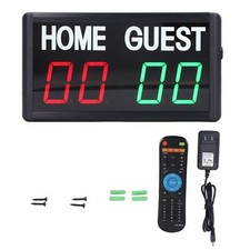Electronic Score Board - Gameroom Remote Control Indoor Sports LED Scoreboard