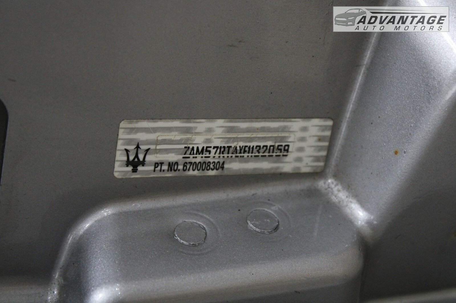 2014-2019 MASERATI GHIBLI SQ4 FRONT RIGHT SIDE DOOR SHELL PANEL MEDIUM GRAY OEM