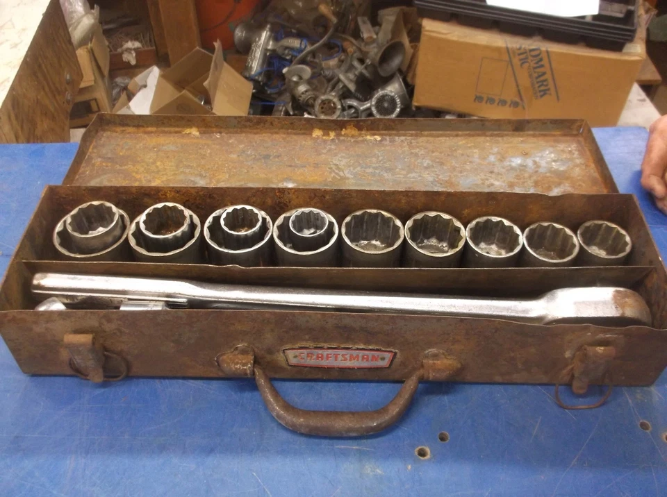 CRAFTSMAN 3/4" DRIVE SOCKET SET EVERYTHING =V= AND TOOL BOX - Image 3 of 4