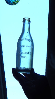 Sanitary Bottling Works Crown Top Soda Bottle - Bessemer, Mich. Mi.