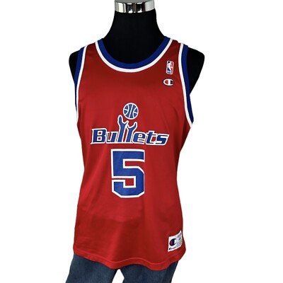Champion Vintage Juwan Howard Washington Bullets NBA Basketball Jersey SZ 44