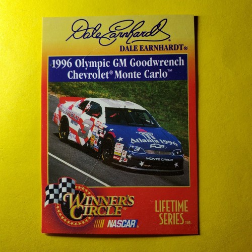 HOF DALE EARNHARDT - 1996 OLYMPIC CARD - 1998 HASBRO WINNER'S CIRCLE NASCAR - Picture 2 of 3