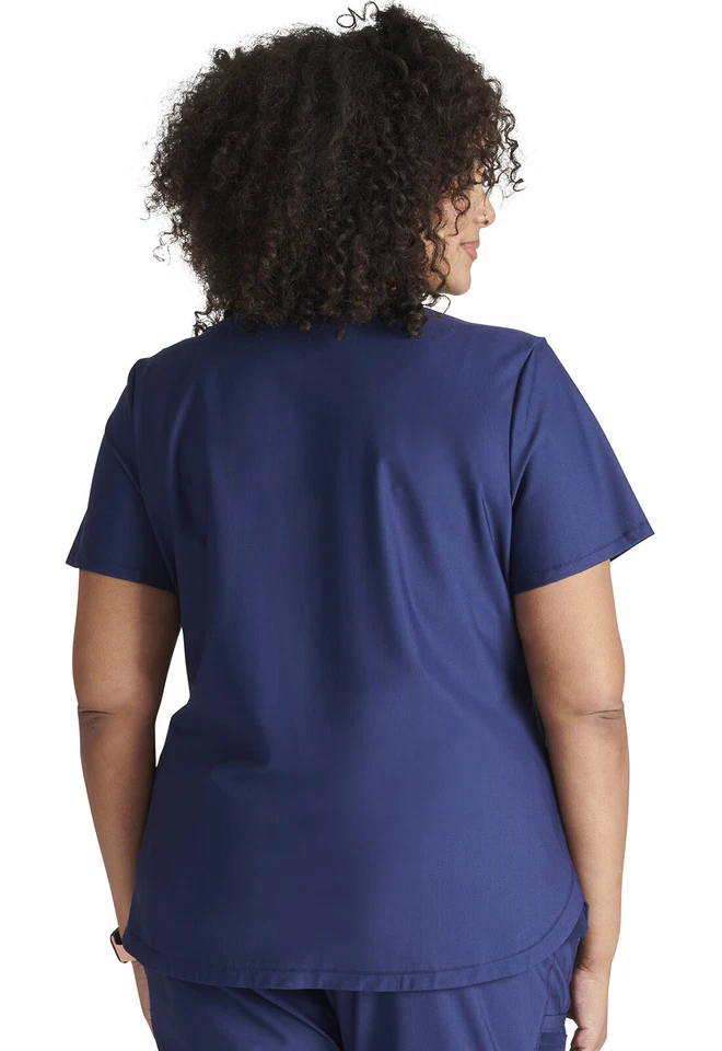 Cherokee Scrubs Form V Neck Top CK843 NAV Navy Free Shipping - Image 4 of 4