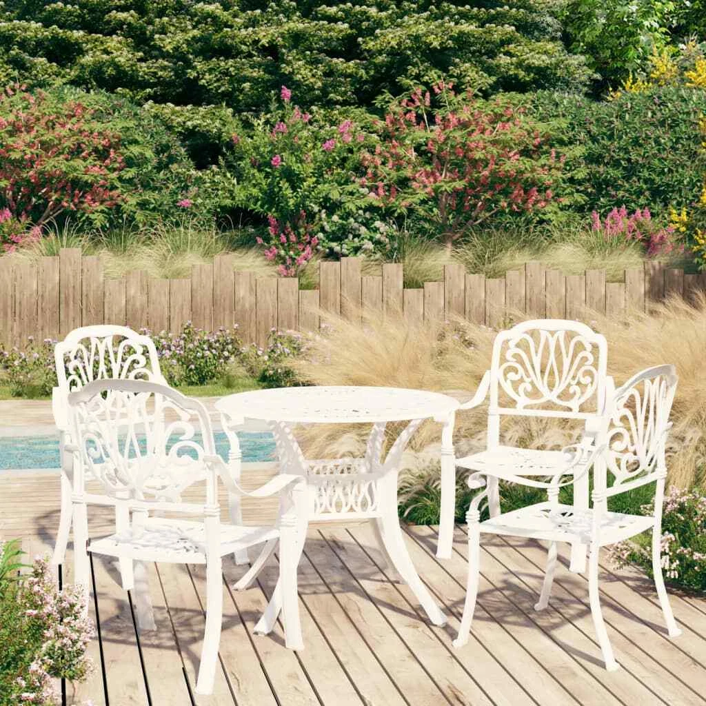 White aluminium outdoor chairs deals