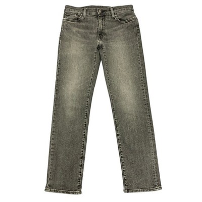 Levi's 511 Jeans Herren 30W 29L Grau Slim Straight Fit Stretch Denim Red Tab