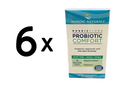 6 x Nordic Naturals Nordic Flora Probiotic Comfort, 15 (1.166,61 EUR/kg)