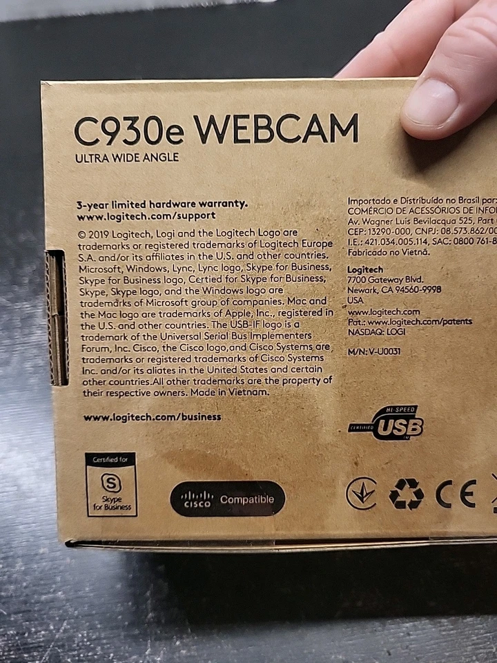 Logitech C930e 1080P HD Webcam 90-Degree View Lync & Skype Certified Read Descr - Image 4 of 4