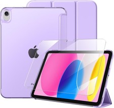 Trifold Stand Case for iPad 11th Gen 11 Inch 2025 with Screen Protector, Lavende