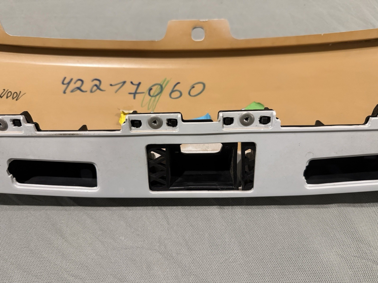 2012 AUDI R8 REAR UPPER COVER PANEL SUZUKA GREY OEM 420 807 649 C  NARDO