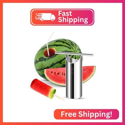 Stainless Steel Watermelon Cutter - Easy To Juice- Watermelon Puncher with Round
