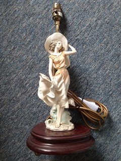 Giuseppe Armani "April" Figurine Lamp (Pat Tested)