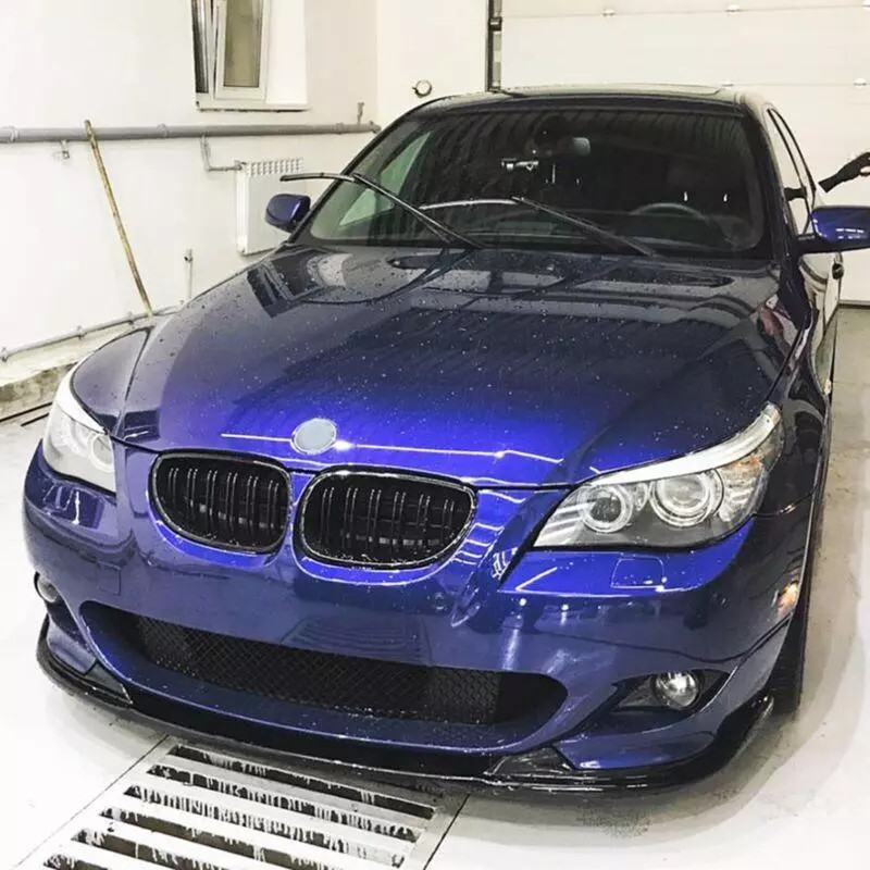 Alerón de rendimiento labio delantero para BMW Serie 5 E60 E61 M-Sport 2005-2010 negro