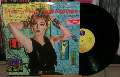 MADONNA BORDERLINE UK 12 INCH RECORD PHYSICAL ATTRACTION U.S REMIX glossy sleeve