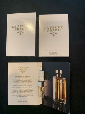La Femme Prada Eau de Parfum Natural spray 1.5 ml. 0.05 Fl oz. x 3 vials