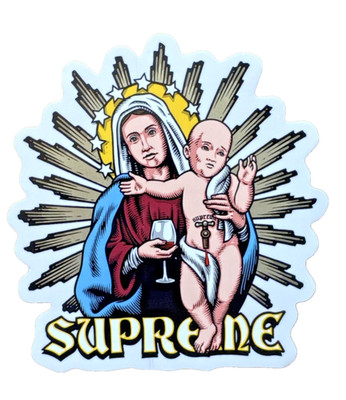 Supreme Sticker Aufkleber Sean Cliver Madonna Neu New Original
