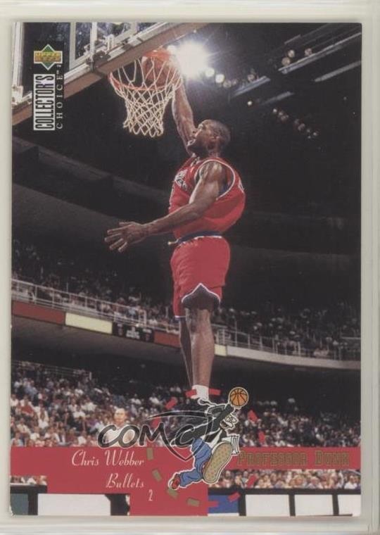 1995 Collector's Choice International French I Professor Dunk Chris Webber 0ei