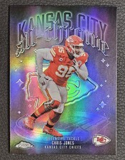 2025 Topps Chrome Chris Jones All-Chrome Refractor Kansas City Chiefs ACT-17