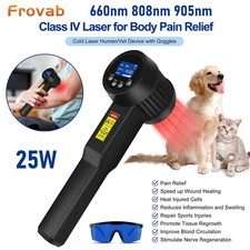25W Professional Laser Therapy Super Pulsed 905nm Pain Relief for Humans  Pets