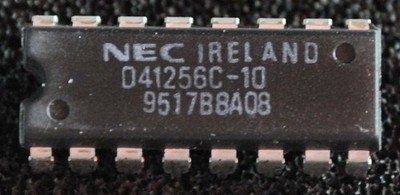   8x NEC D41256C-10   Fast Page DRAM 256k×1   100ns   DIP-16   Amiga / Atari 