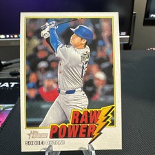2026 Topps Heritage Shohei Ohtani RAW POWER Insert #RP-SO Dodgers